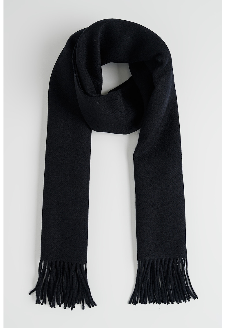 Fular de lana cu franjuri