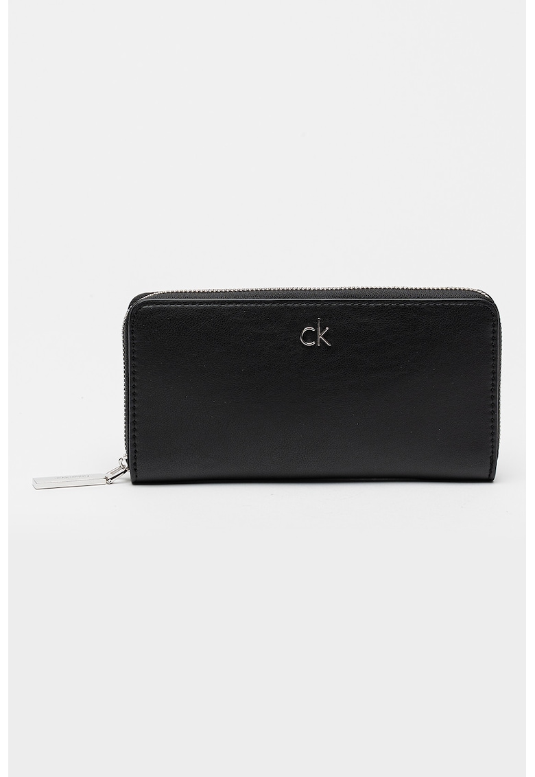 Portcart de piele ecologica cu logo metalic