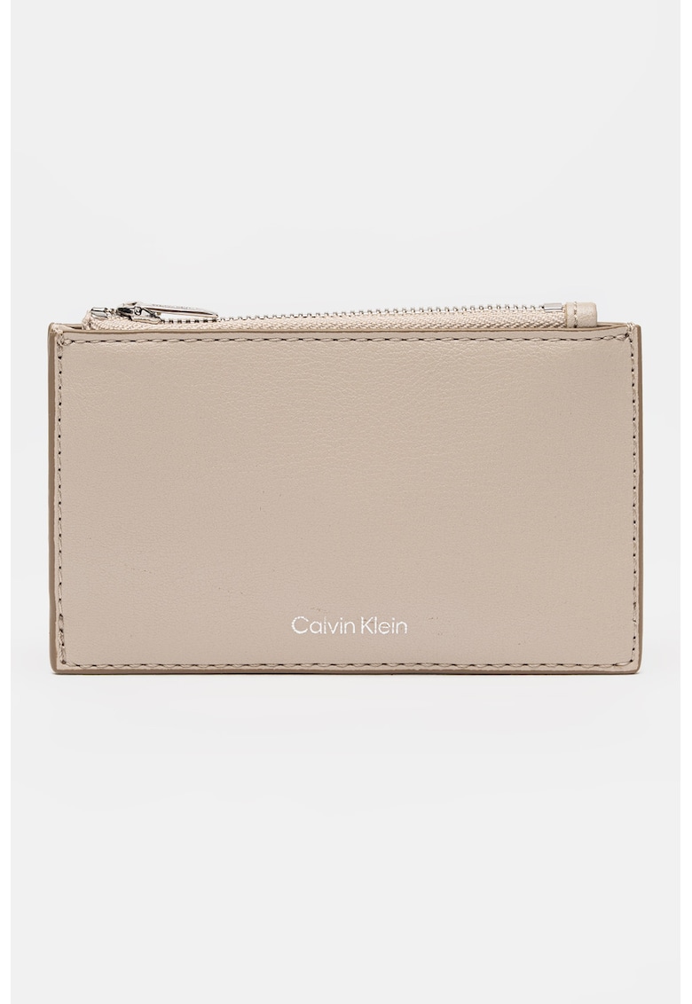 Portcart din piele ecologica cu detaliu logo