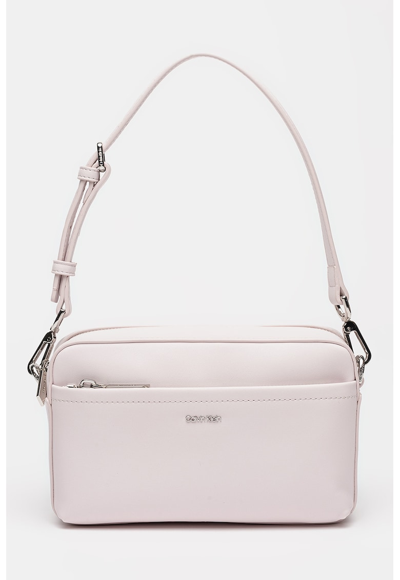 Geanta de piele ecologica cu bareta de umar cu logo si model