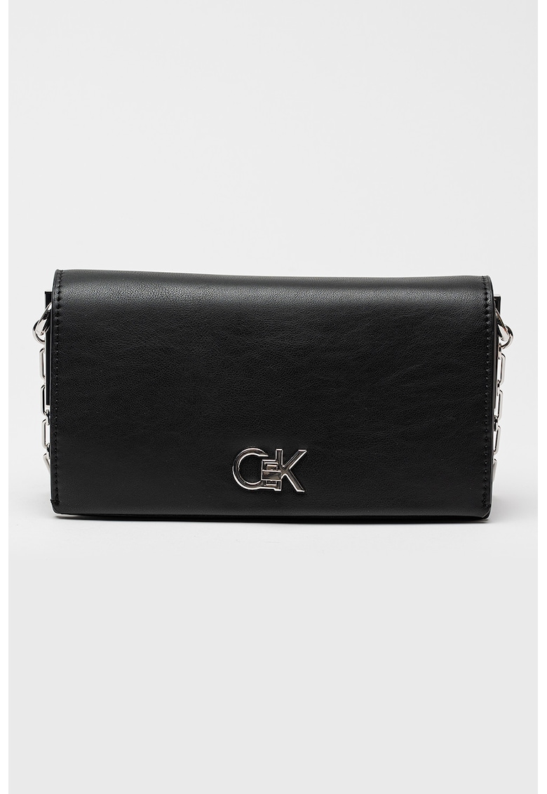 Geanta de piele ecologica cu bareta de umar din lant