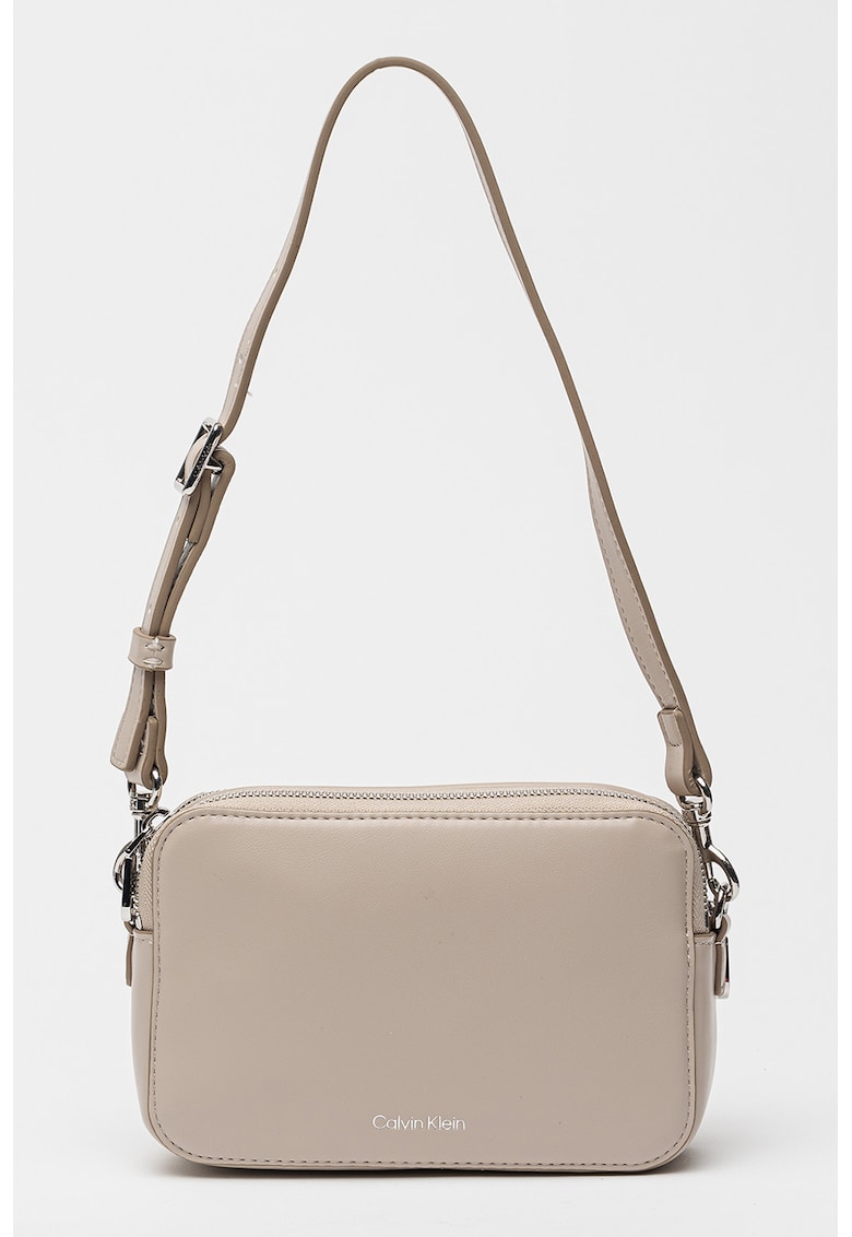 Geanta crossbody de piele ecologica cu bareta suplimentara