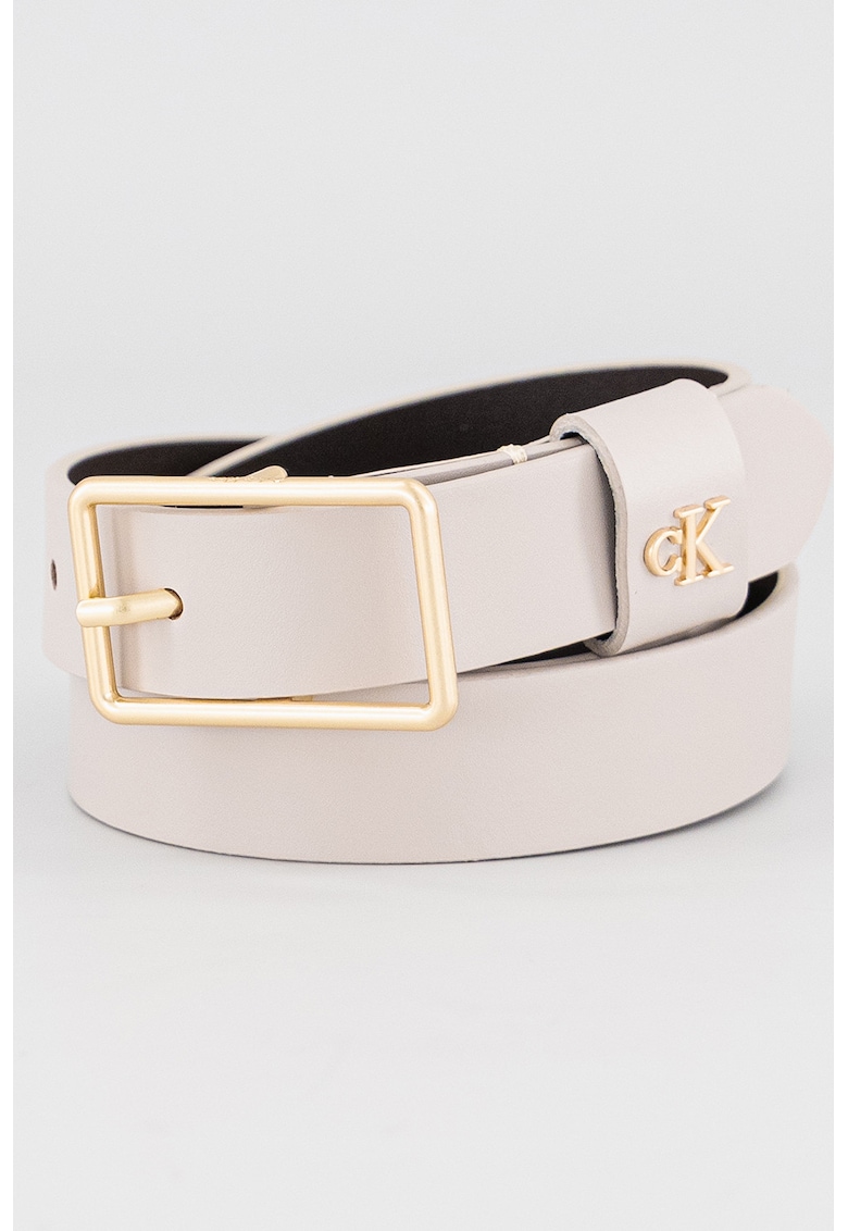 Curea de piele cu detaliu logo