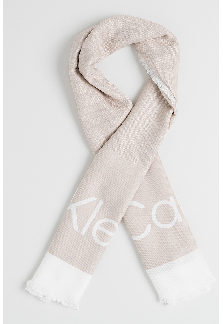 Esarfa patrata de modal cu logo