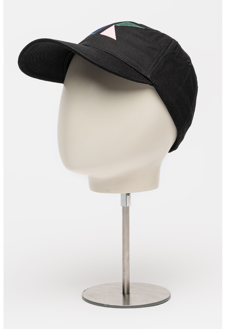 Sapca din bumbac cu logo - Negru/Albastru inchis