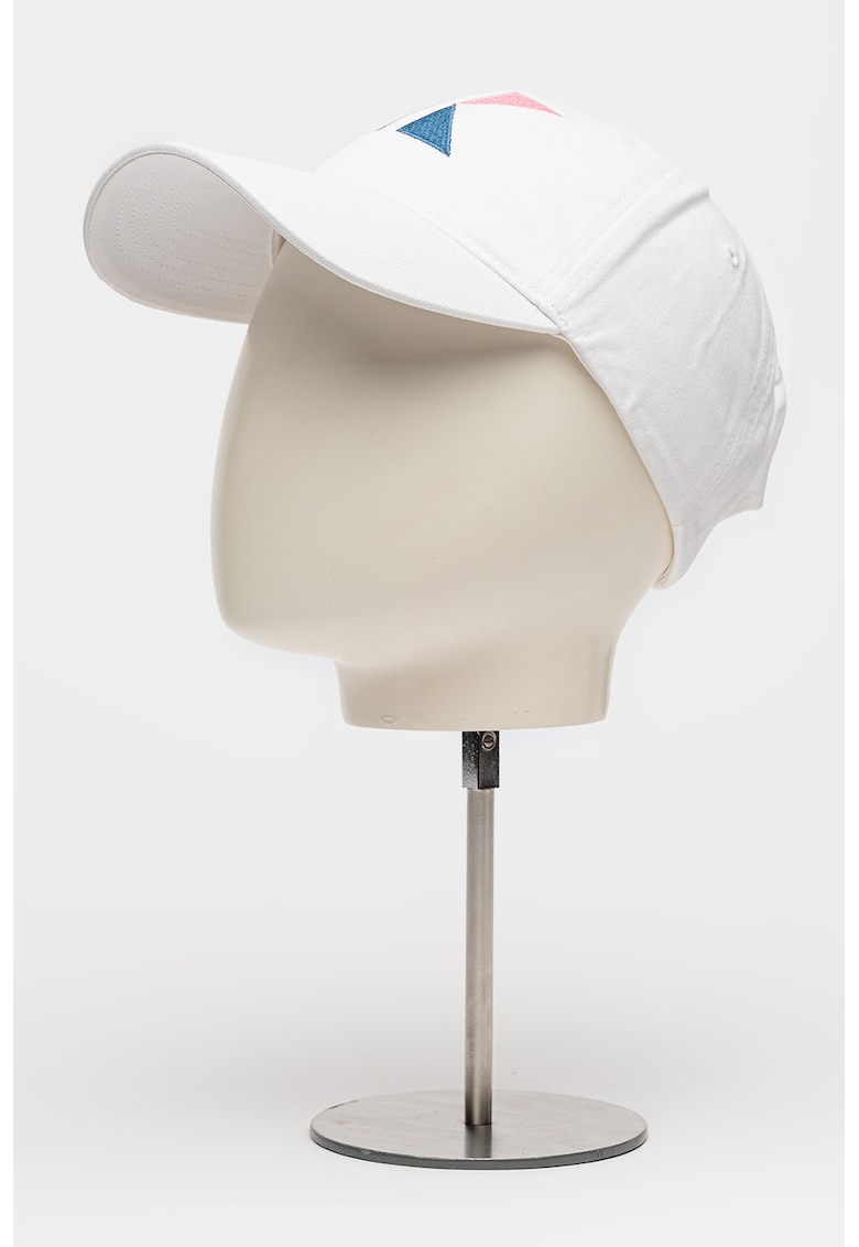 Sapca din bumbac cu logo - Alb/Verde