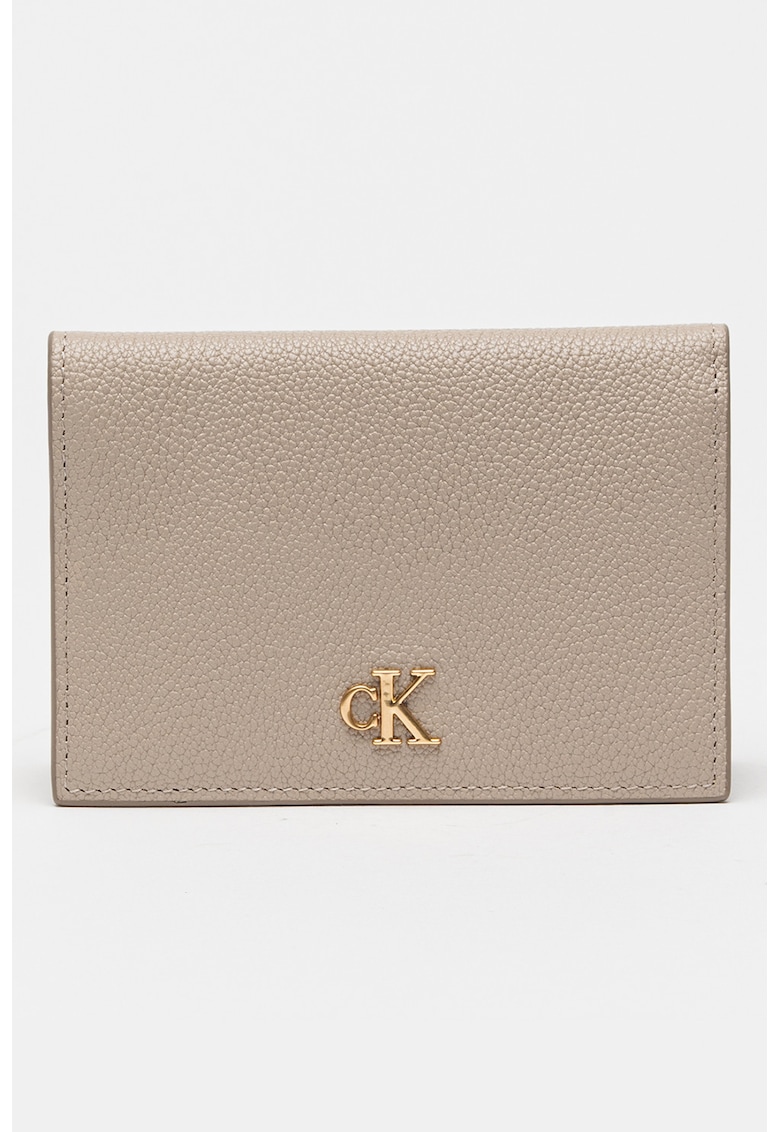 Portofel de piele ecologica cu logo metalic