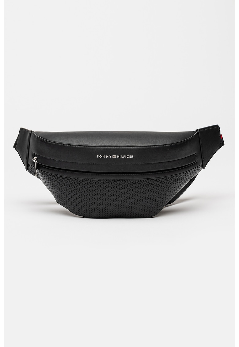 Borseta de piele ecologica cu aspect tesut