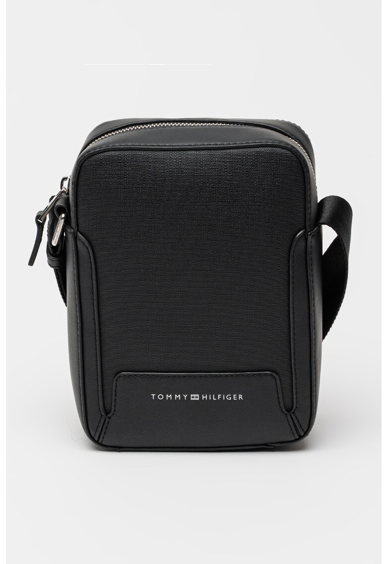 Geanta crossbody de piele ecologica cu logo