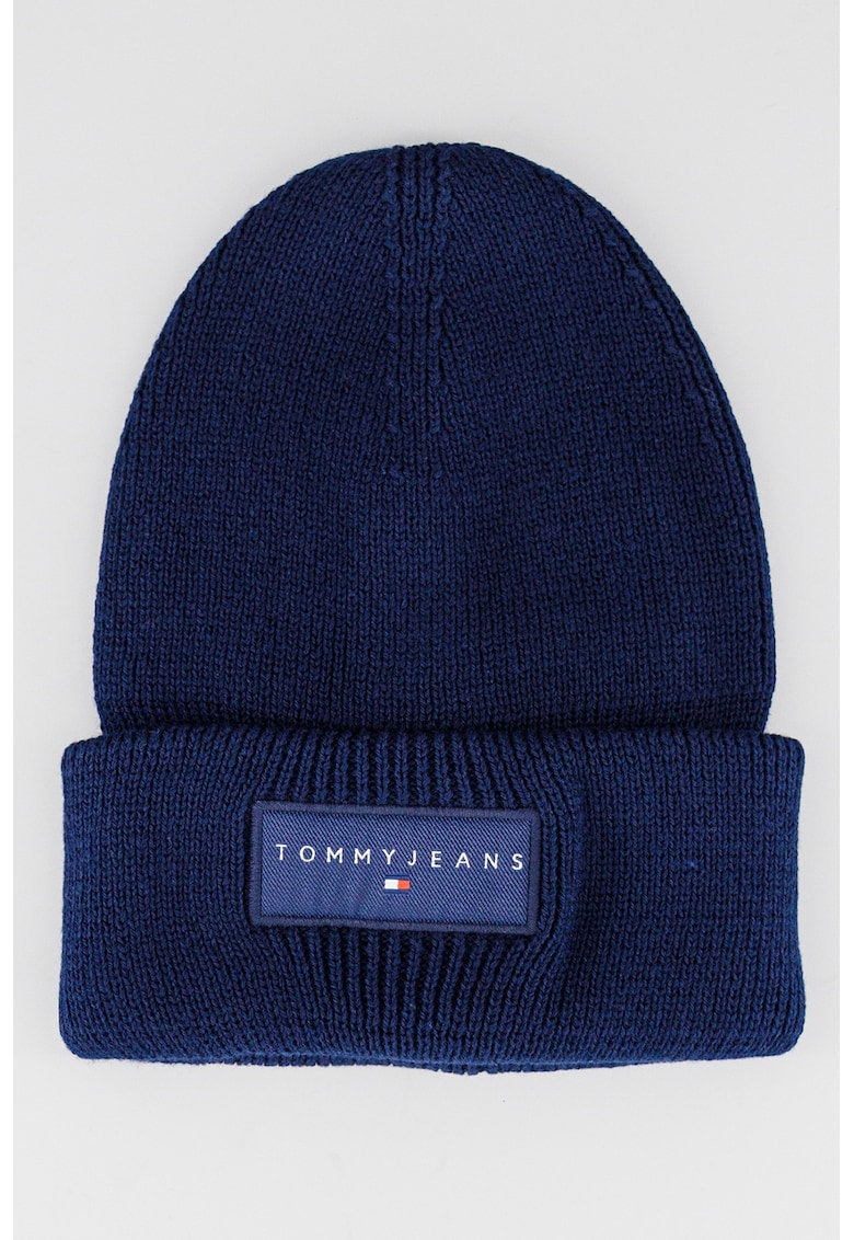 Caciula striata cu aplicatie logo