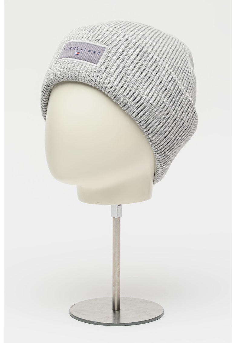 Caciula striata cu aplicatie logo