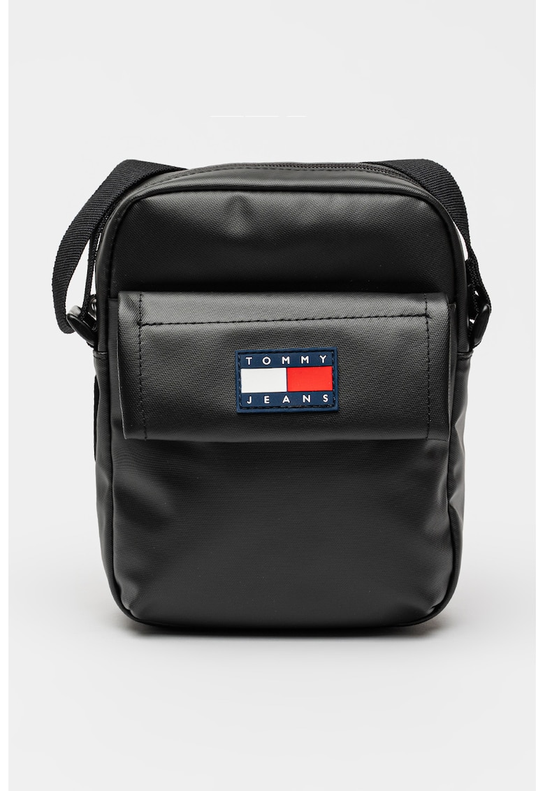 Geanta crossbody de piele ecologica cu logo