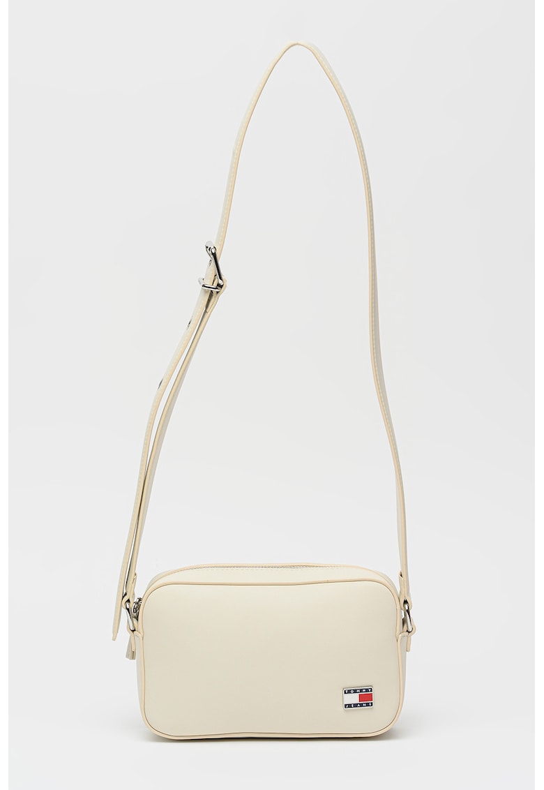 Geanta crossbody din piele ecologica - Alb