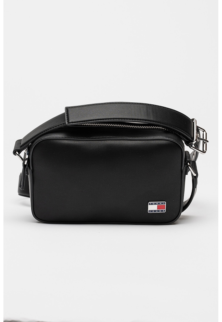 Geanta crossbody din piele ecologica - Negru