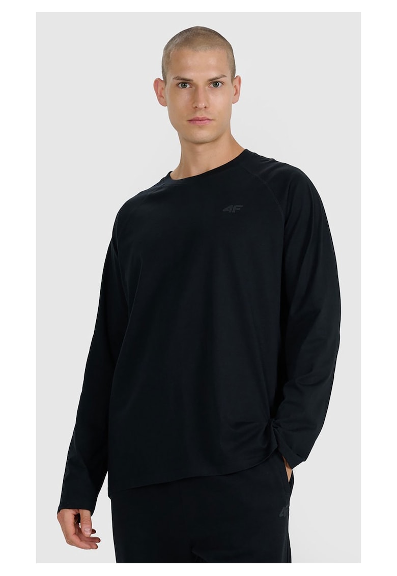 Hanorac barbati - oversize - negru - lungime maneca