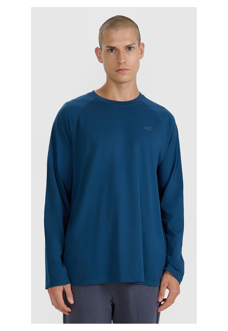 Hanorac barbati - oversize - albastru - maneca lunga