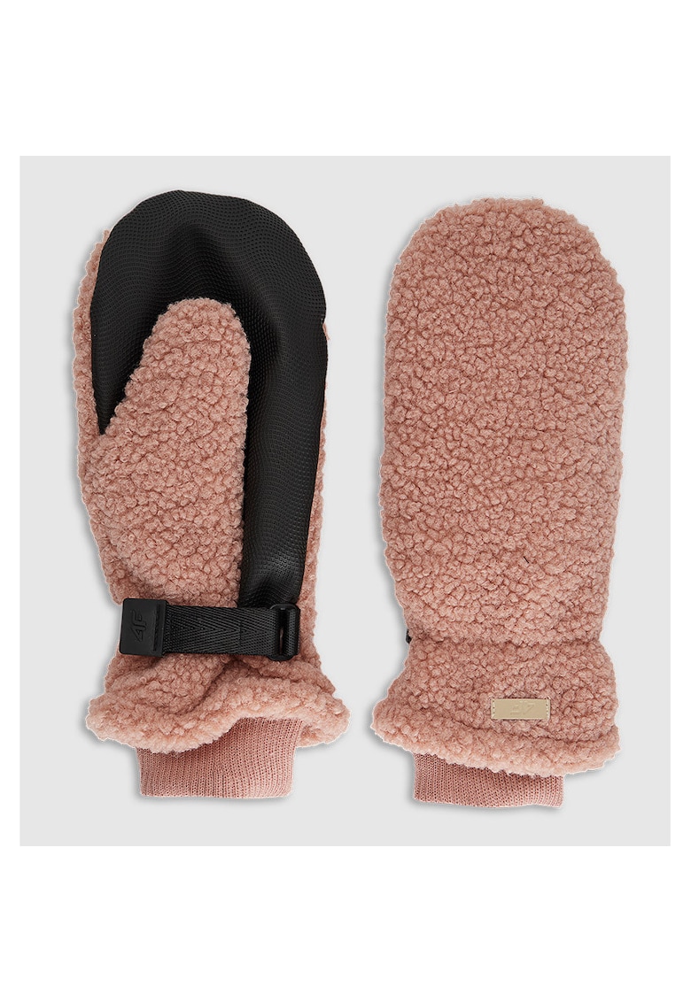 Manusi de Iarna Unisex Coral Pink - Model Cu Un Deget - Captuseala Plus - Material Sintetic - Sportstyle AW25