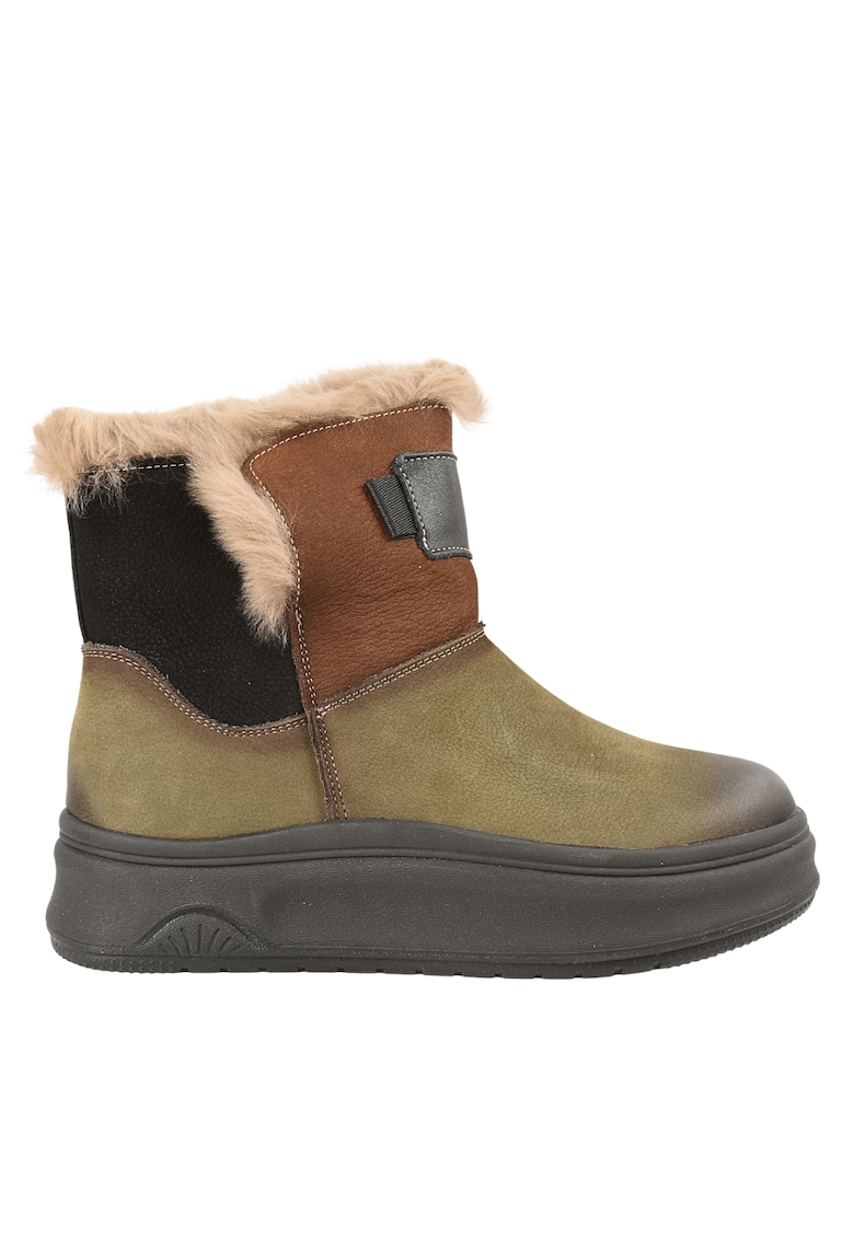 Ghete sport - dama - 9981 - verde - piele naturala