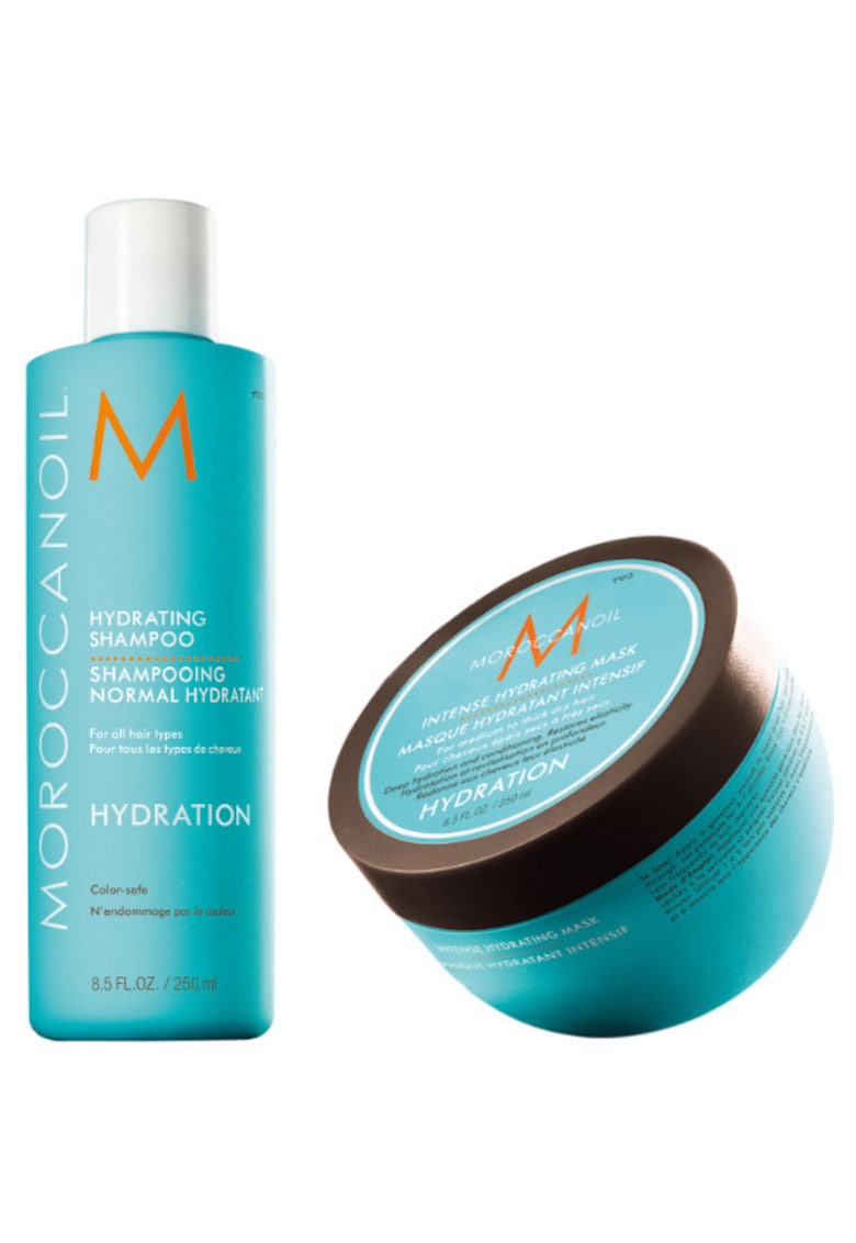 Pachet Sampon Hidratant 250 ml + Masca intens hidratanta 250 ml - Fara sulfati/Hidratare/Fara pararabeni