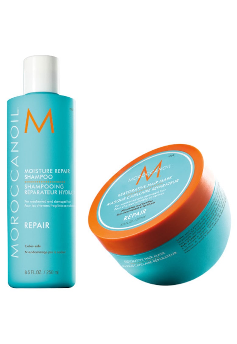 Pachet Sampon Hidratant 250 ml + Masca intens hidratanta 250 ml - Fara parabeni/Fara sulfati/Fara fosfati/Repara parul