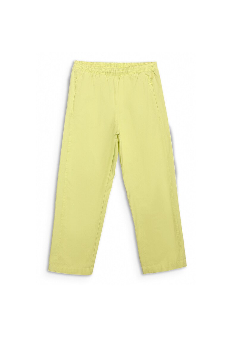 Pantaloni sport galben pal - bumbac - Galben pal