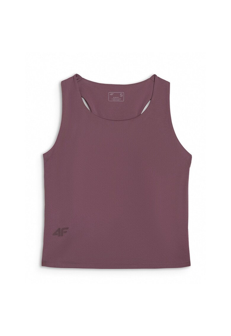 Maiou Sport Femei - Material Sintetic Flexibil - Slim Fit - Multi Active - Maro