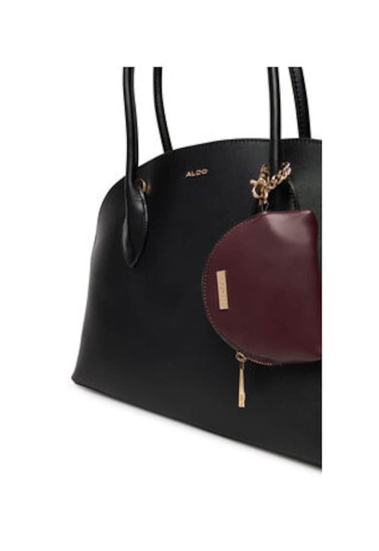 Geanta dama - neagra - imitatie piele - format A4