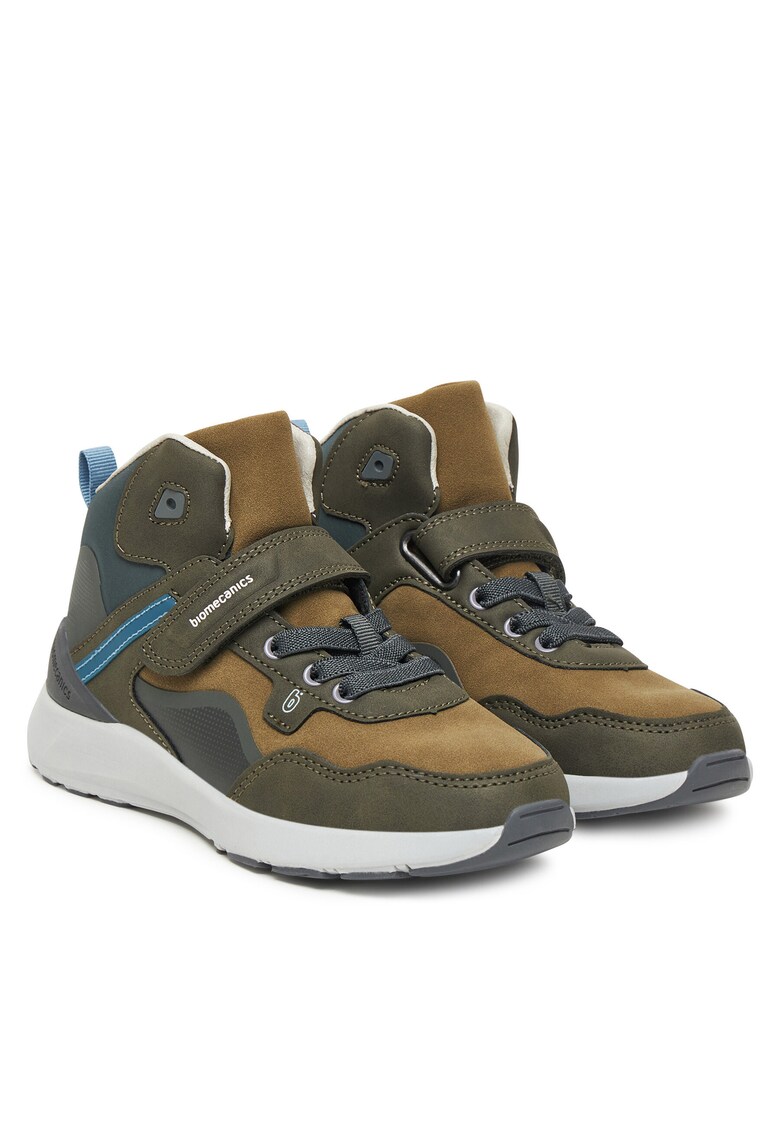 Ghete sport baieti - piele ecologica - multicolor