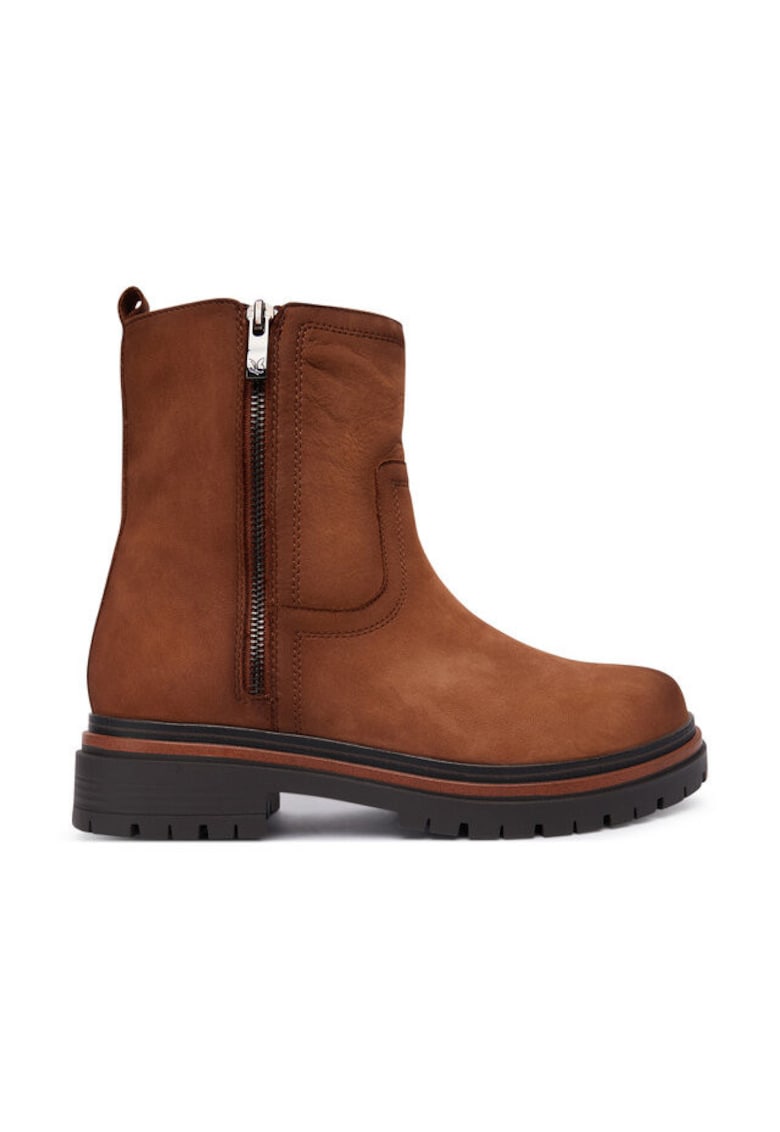 Botine dama 375 9-25401-45 - Piele naturala - Maro