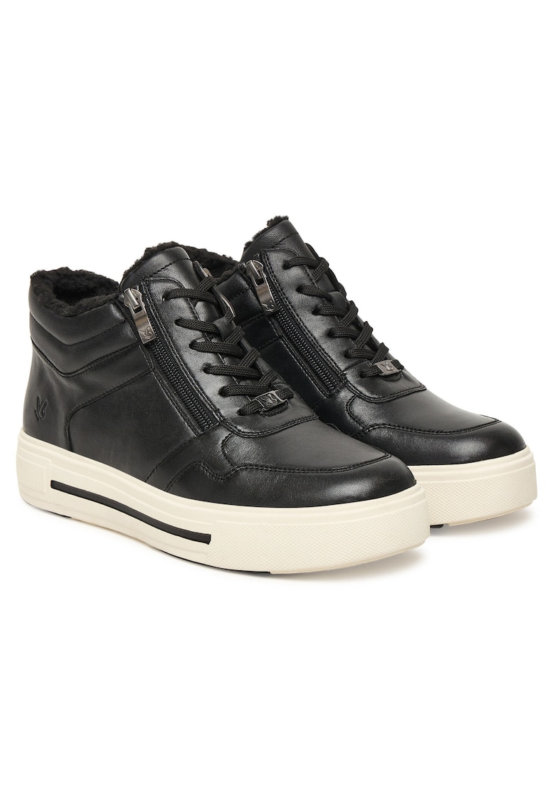 Tenisi dama 022 9-26251-45 - negru - piele naturala