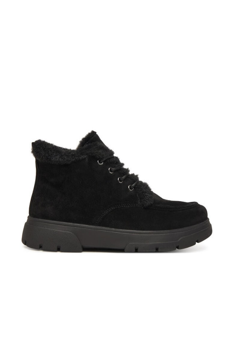 Ghete dama 004 9-26257-45 - Piele naturala - Negru