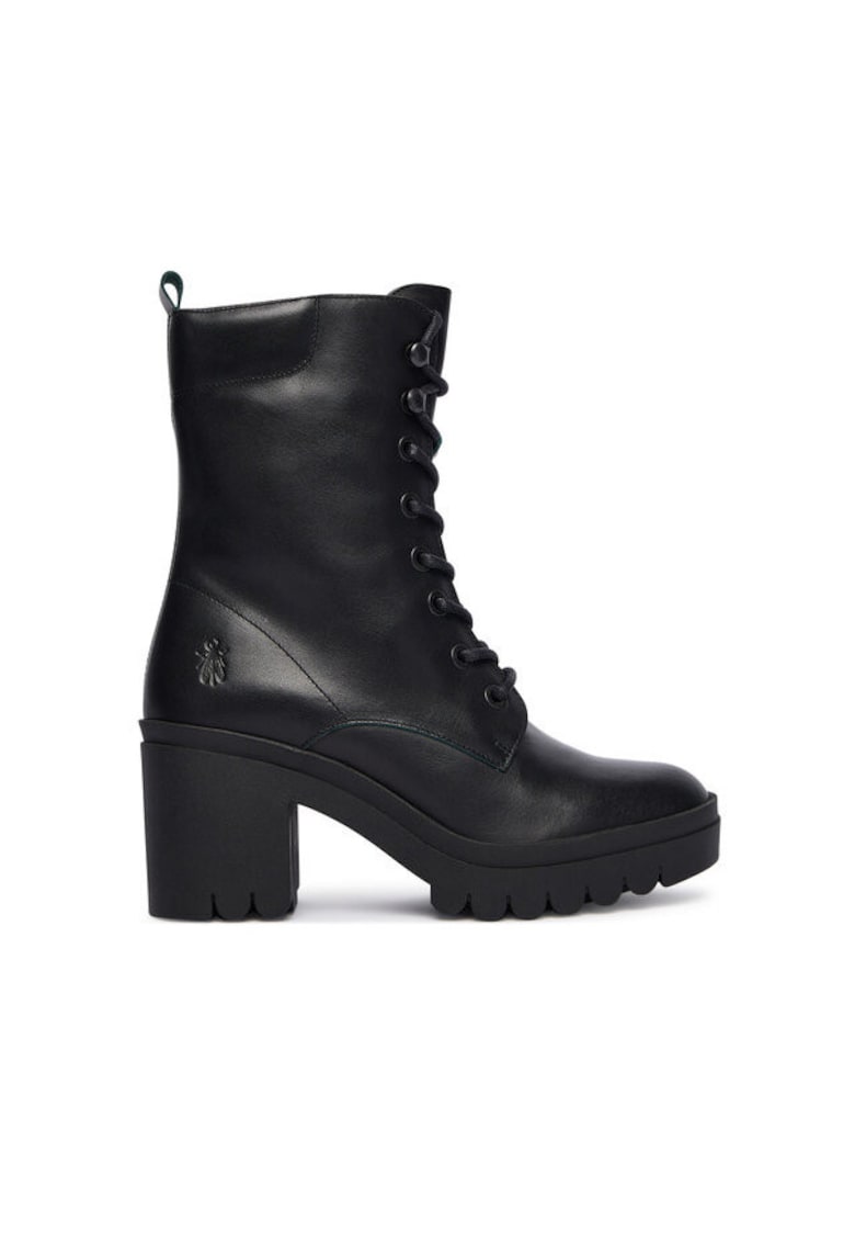 Fly London Botine din piele naturala - Negru