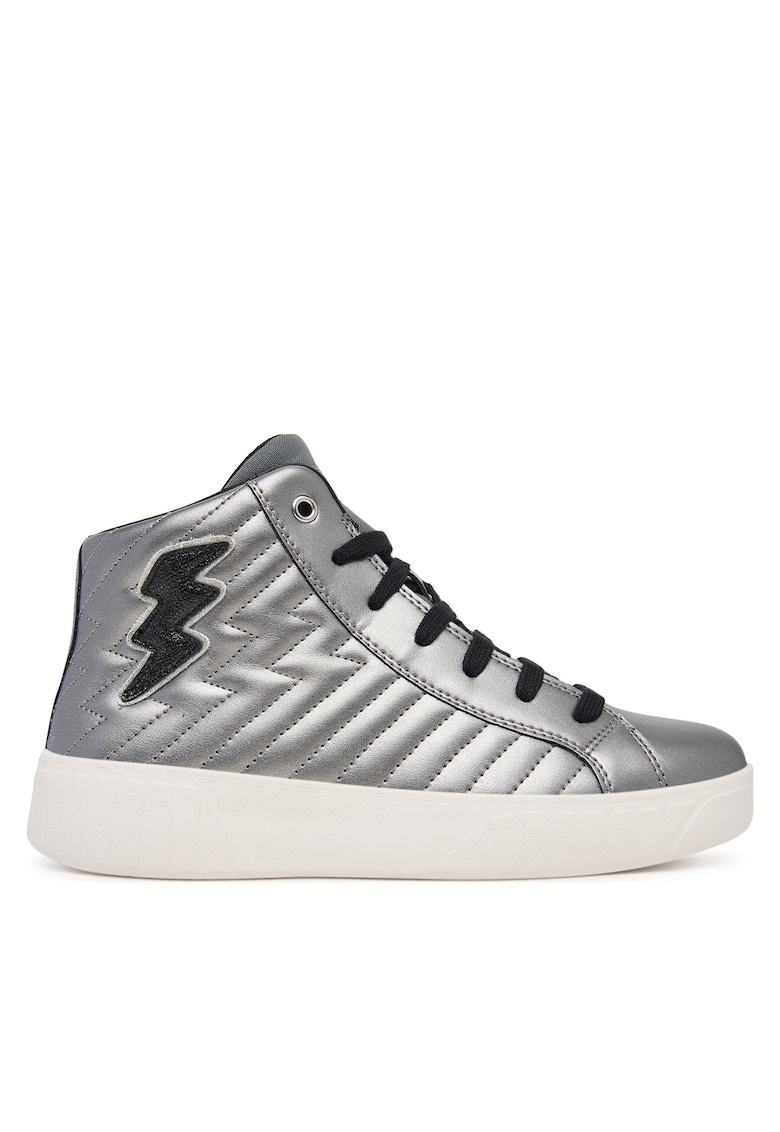 Pantofi copii - Dk Silver - piele ecologica - pentru fete - Argintiu