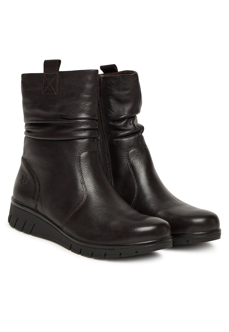 Caprice Botine dama 337 9-26455 - Piele naturala - Negru