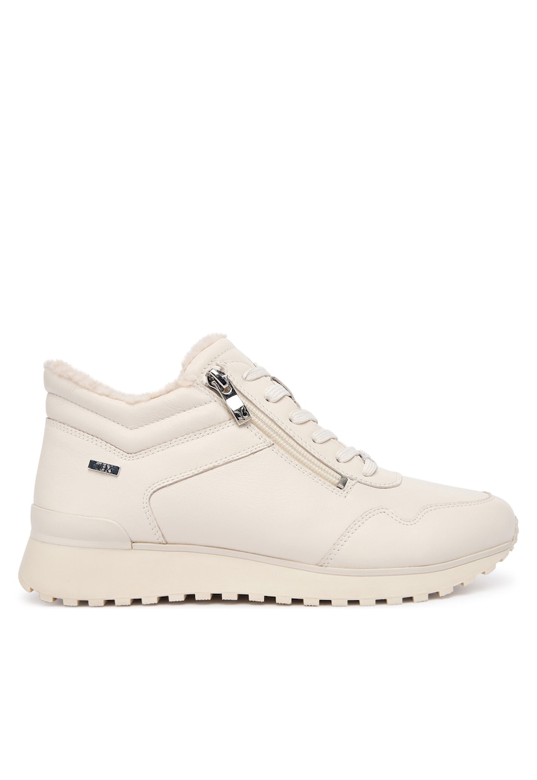 Tenisi dama 170 9-26201-43 - piele naturala - crem