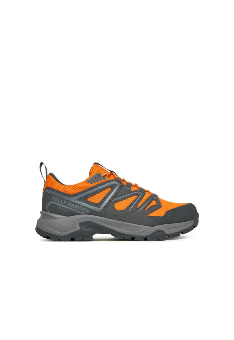 Pantofi sport barbati trekking - gri-portocaliu - textil