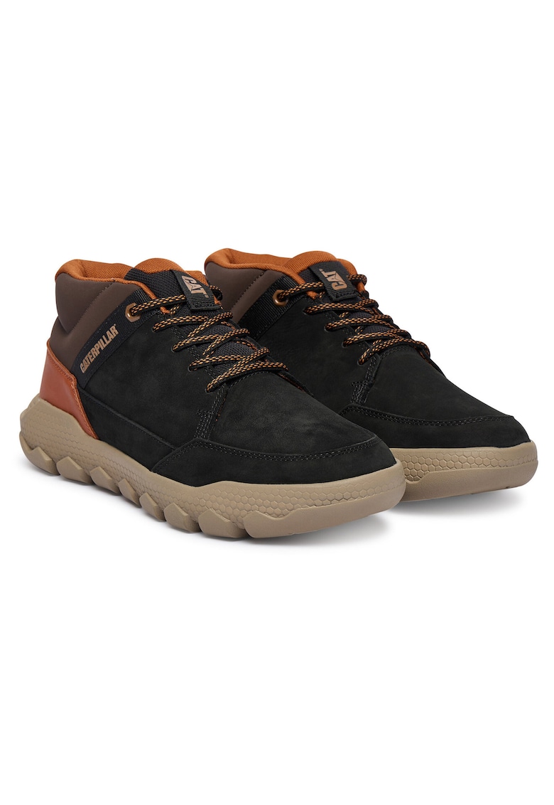 Tenisi barbati negru/maro - piele naturala - model Hex Lite Cruise P726