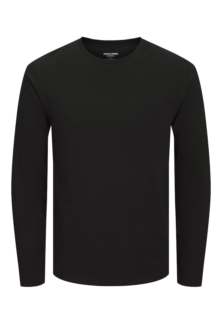 Bluza barbati - Jack Jones - bumbac - cu maneca lunga - negru -