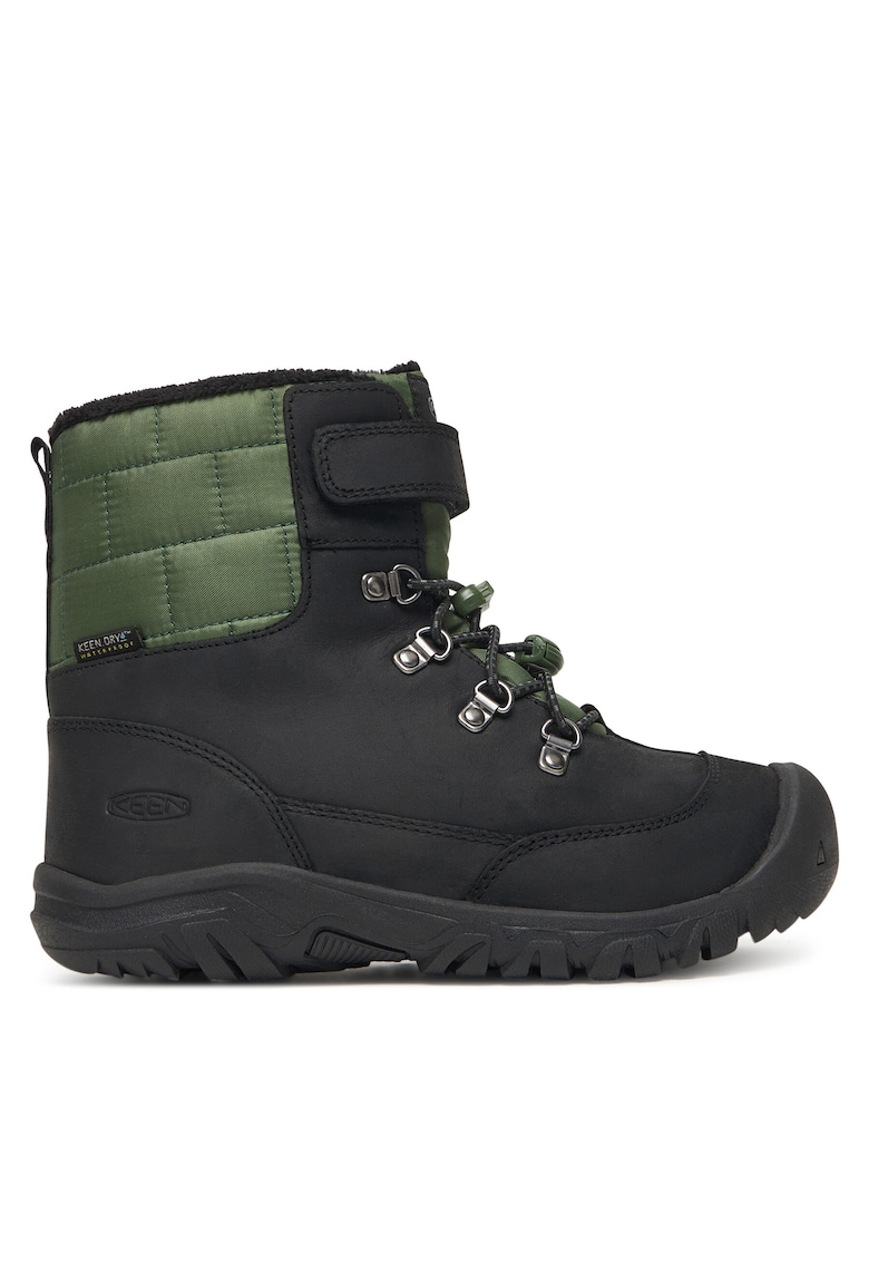 Keen Ghete sport baieti - piele naturala - verde/negru