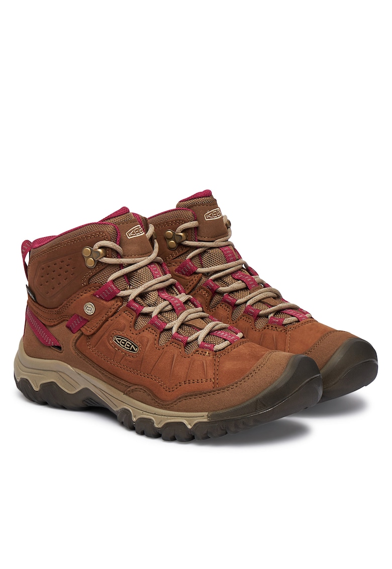 Keen Ghete trekking dama Targhee IV Mid - piele naturala - maro