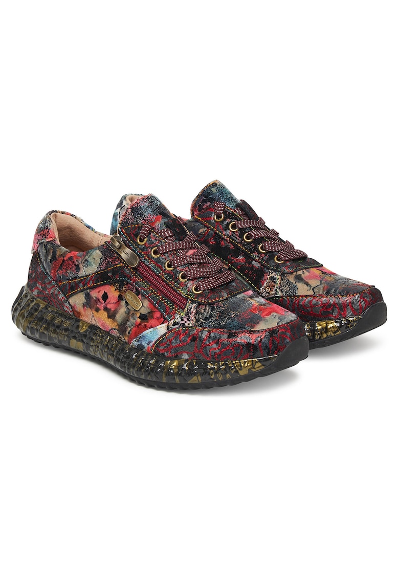 Tenisi dama Framboise Burton 1123 - piele naturala - multicolor