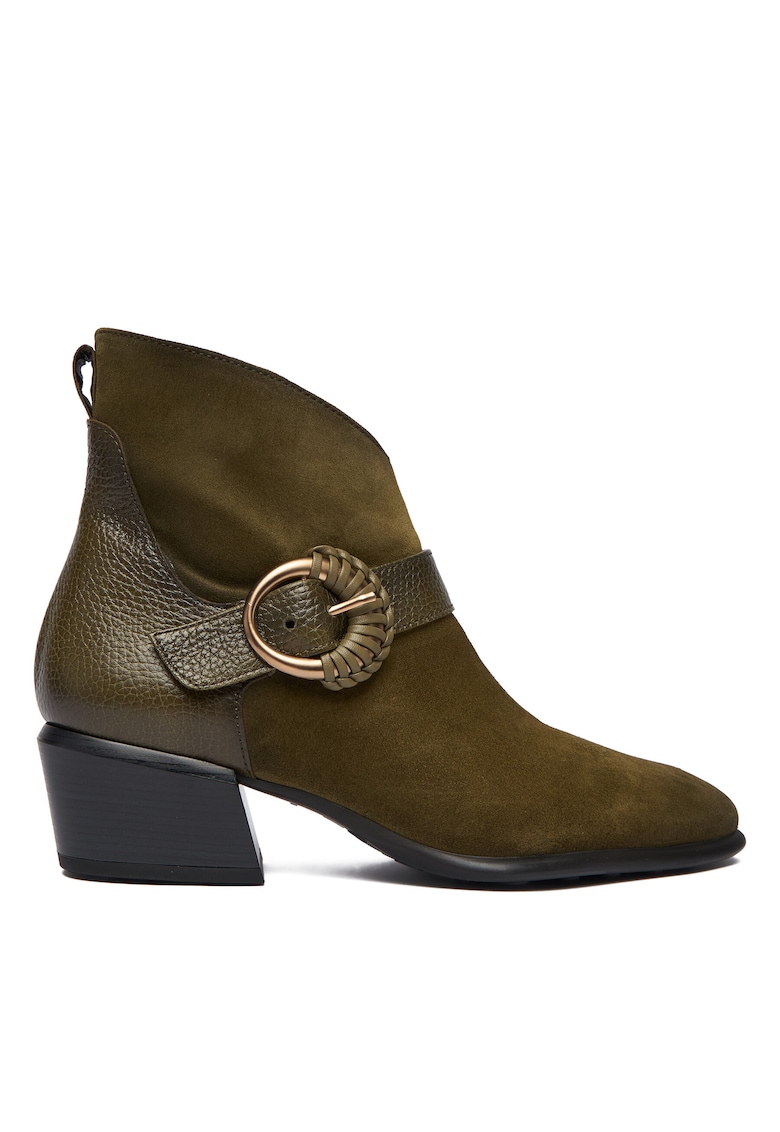 Botine dama C004 PHI254256 - Piele naturala - Maro