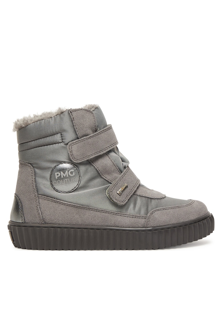 Ghete fete - piele naturala - gri