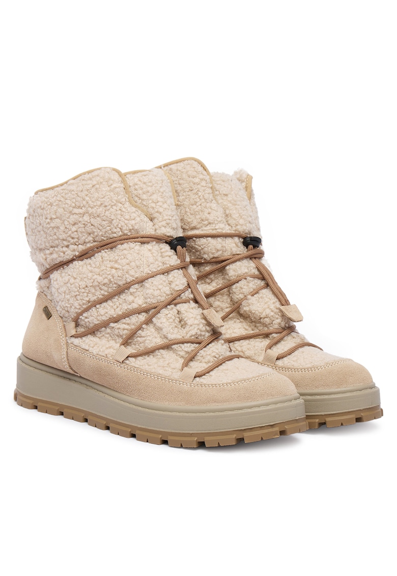 Ghete fete Biscotto - textil - bej