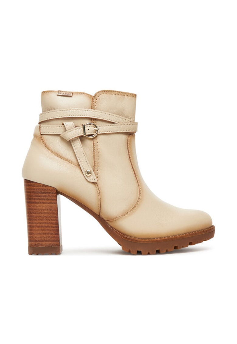 Botine dama 807 W7M-8806 - Piele naturala - Bej