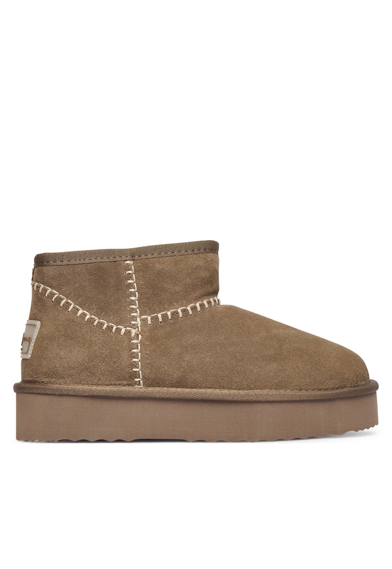 Ghete W PLS500 - piele naturala - bej - Bej