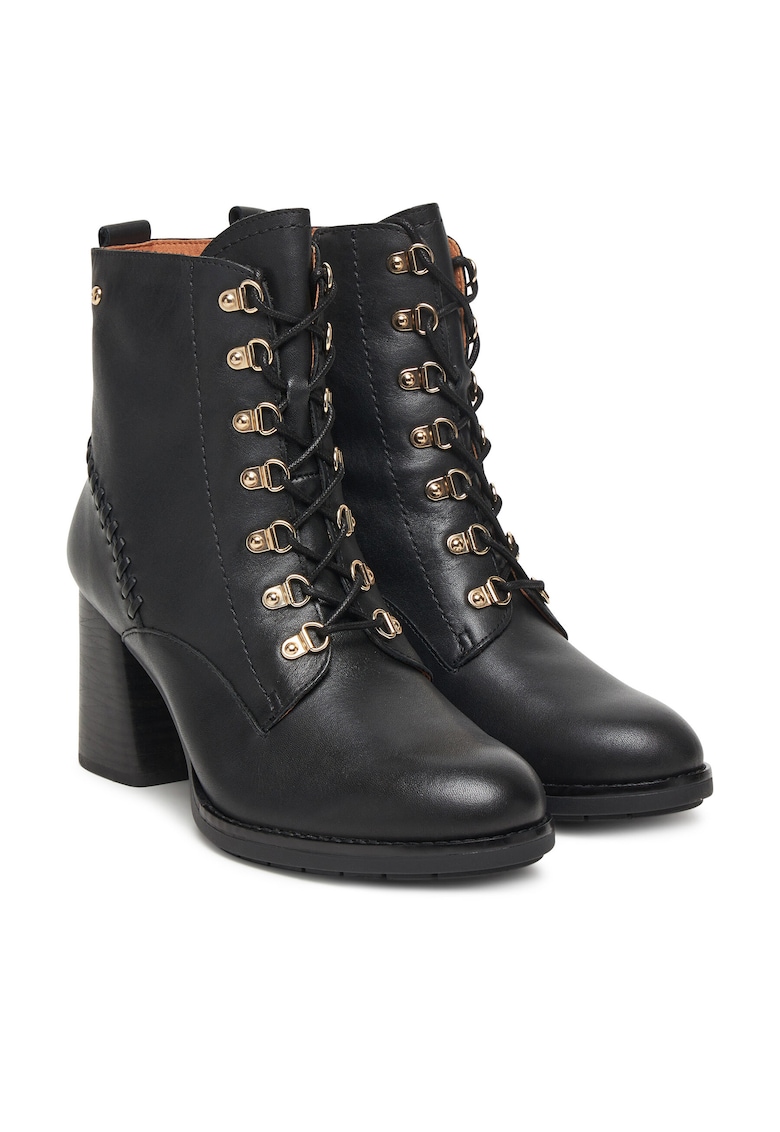Botine dama Piele naturala - Negru - Negru