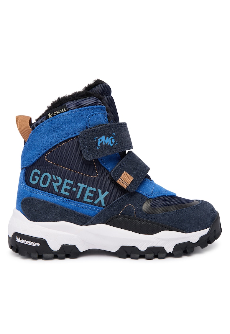 Ghete sport baieti - piele naturala - albastru