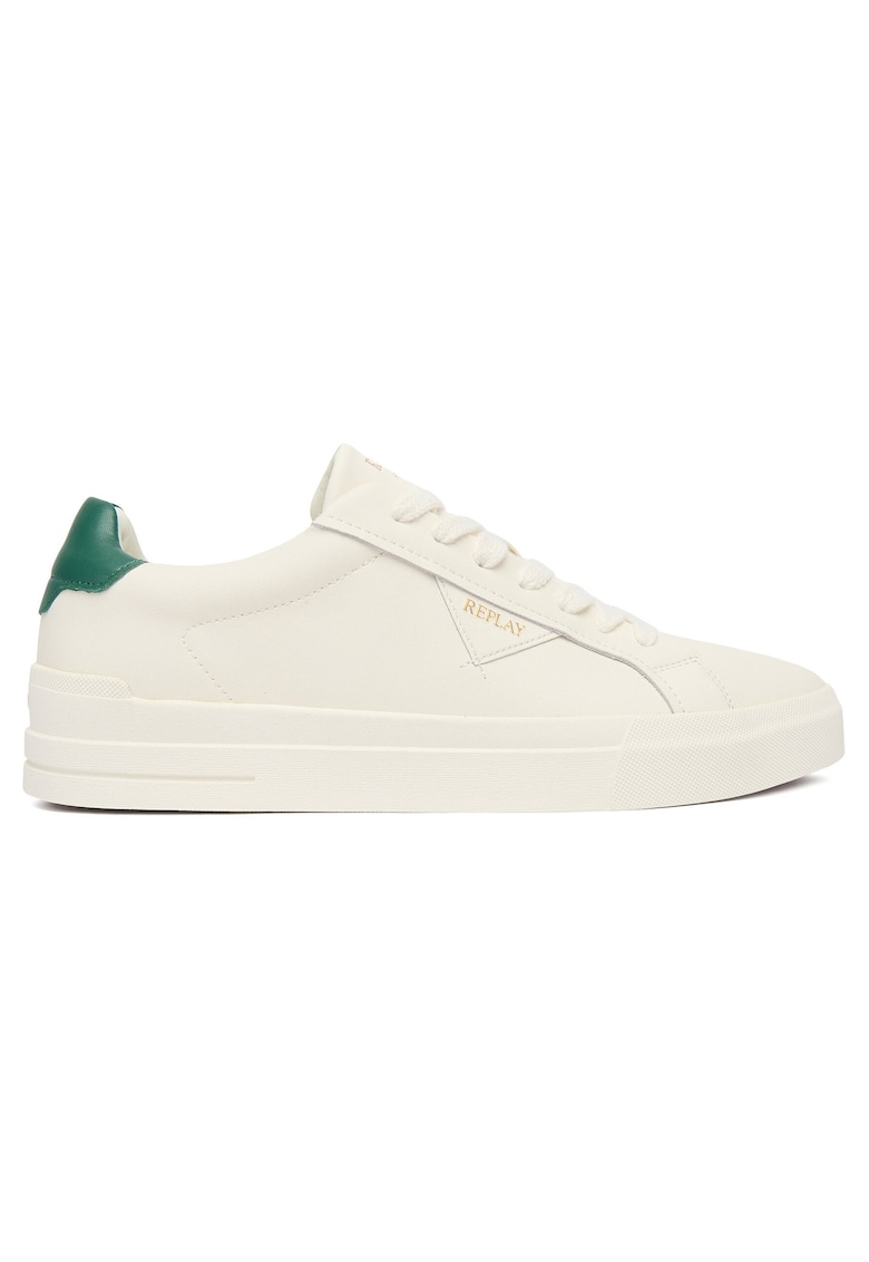 Tenisi Off White din piele naturala - Alb