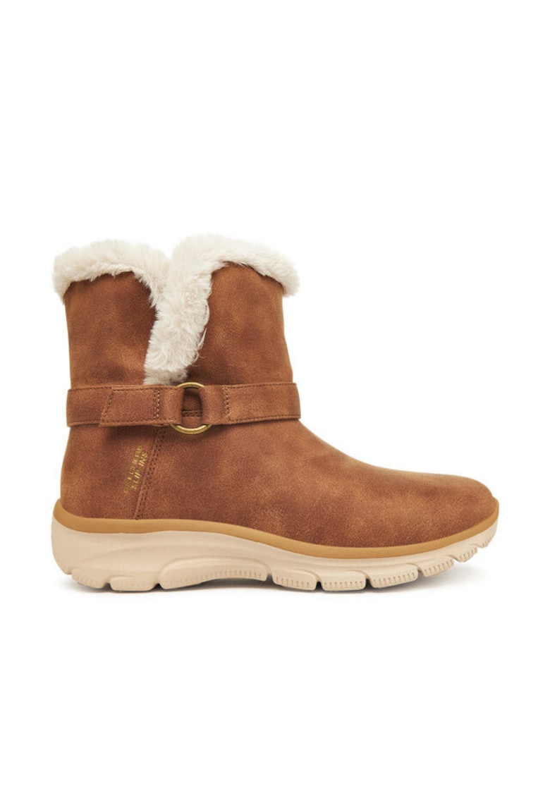 Ghete dama 168045/CS - Piele ecologica - Maro